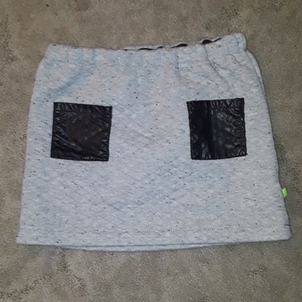 Kind Is Cool little girls gray skirt